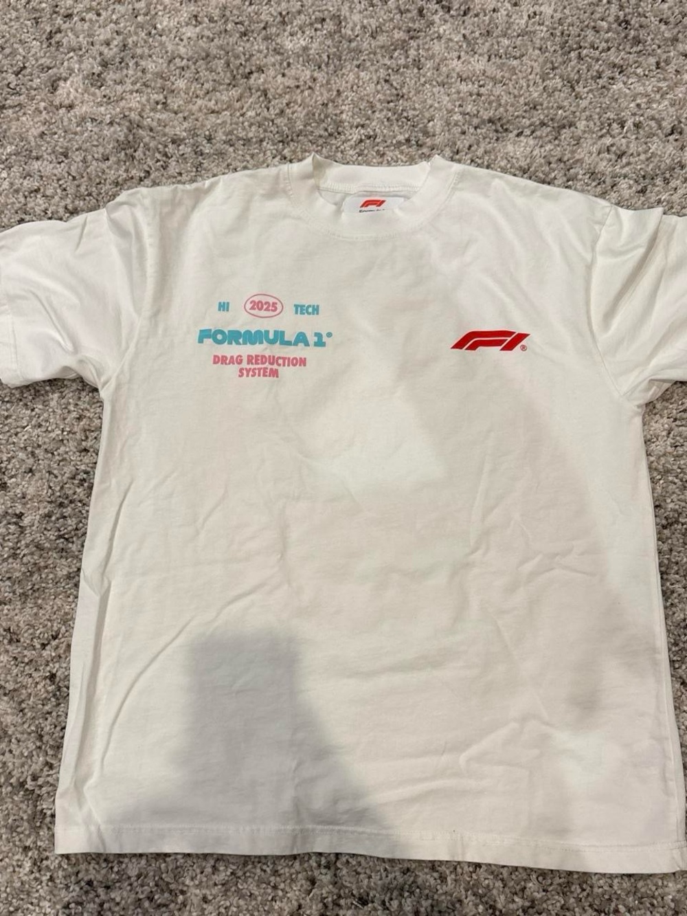 Formula 1 White Graphic Short-Sleeve Tee